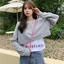 Load image into Gallery viewer, Hoodies For Women&#39;s 2021 Short Regular Sweatshirt Loose Young Girl Students Korean Fashion Ladies Daily Clothing Fashion Tops