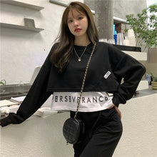 Load image into Gallery viewer, Hoodies For Women&#39;s 2021 Short Regular Sweatshirt Loose Young Girl Students Korean Fashion Ladies Daily Clothing Fashion Tops