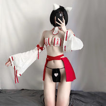 Load image into Gallery viewer, Hot Erotic Japanese Lingerie Kawaii Anime Cosplay Costume Slutty Clothes for Sex Womens Retro Kimono Open Bra Tempation Uniform