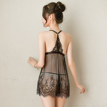 Load image into Gallery viewer, Hot Erotic Nightgown Women Night Dress Lace Elegant Sleepwear Sexy Spaghetti Strap Sleepshirts Nightie Lingerie Wear Gown Nighty