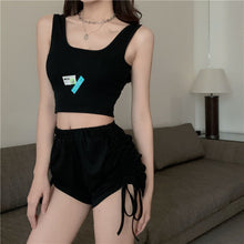 Load image into Gallery viewer, Hot Girls Sexy Drawstring Tie Sports Casual Shorts Women&#39;s Summer Thin Shorts Workout High Waist Short Pants Stretch Waist