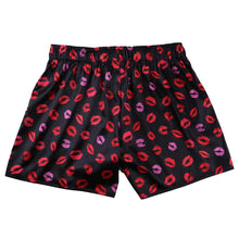 Load image into Gallery viewer, Hot Sale Silk Satin Men Boxers Sexy Sissy Lips Print Frilly Shiny Underwear Gay Male Trunk Underpant Sleepwear Boxers Shorts