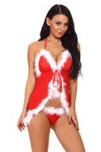 Load image into Gallery viewer, Hot Sell Lingerie Sexy Red Cloak with Cap and G-String Set Underwear Christmas Dress Sexy Suit