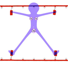 Load image into Gallery viewer, Hot-selling SM Adult Bed Bundled and Bound with A Word Strap Upgrade Version Adjustable Hand and Handcuffs Cosplay Sex Toys