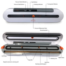 Load image into Gallery viewer, Household Food Vacuum Sealer Packaging Machine With 10pcs Bags Free 220V 110V Automatic Commercial Best Vacuum Food Sealer Mini