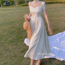 Load image into Gallery viewer, Ins Dress Female Student Korean Version of Super Fairy Ladies Summer Dress Female Summer High-end One-piece Long Fairy Skirt