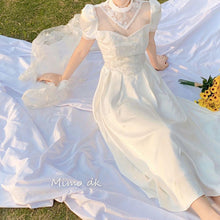 Load image into Gallery viewer, Ins Dress Female Student Korean Version of Super Fairy Ladies Summer Dress Female Summer High-end One-piece Long Fairy Skirt