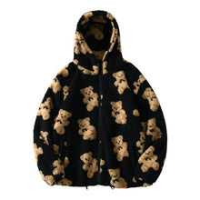 Load image into Gallery viewer, Jacket Woman Harajuku Two Sides Wear Y2k Lamb Wool Coat Women Pink 2023 Zipper Up Plush Stand Collar Warm Jackets Winter Clothes