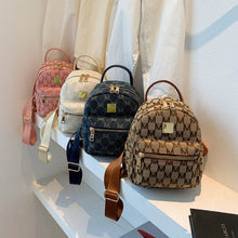 Load image into Gallery viewer, Jacquard pano retro carta designer de luxo pequena mochila para as mulheres  verão na moda meninas estudantes volta packs Ja