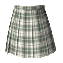 Load image into Gallery viewer, Japan Retro Green Plaid Skirts Women 2022 Preppy Style Uniforms Pleated Skirt Spring Mini Jupe High Waist All Match Faldas Mujer
