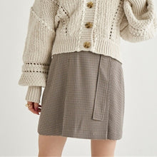 Load image into Gallery viewer, Japan Style Autumn Winter 2021 New Plaid Skirts Women High Waist Loose Elegant Femme Faldas Office Ladies Simple Sweet Jupe