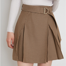 Load image into Gallery viewer, Japan Style Autumn Winter 2021 New Plaid Skirts Women High Waist Loose Elegant Femme Faldas Office Ladies Simple Sweet Jupe
