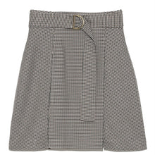 Load image into Gallery viewer, Japan Style Autumn Winter 2021 New Plaid Skirts Women High Waist Loose Elegant Femme Faldas Office Ladies Simple Sweet Jupe