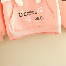 Load image into Gallery viewer, Japan Style Sweet Kawaii Hoodies Woemn 2022 Cartoon Cute Fleece Thick Sweatshirts Spring Simple Preppy Style Warm Hoodie Femme