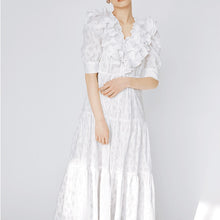 Load image into Gallery viewer, Japan Style Sweet Silm Bandage One Piece Fashion V-neck Vestido Feminino 2022 New Robe Elegant Chic Ruffles Design Dress Women