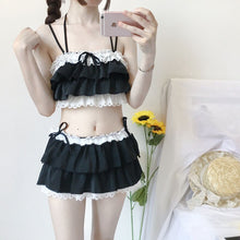Load image into Gallery viewer, Japanese 2 PCS Cosplay Swimwear Sets Cute Girl Sweet Sexy Was Thin And Conservative Split Skirt Swimsuit Female Kawaii Underwear