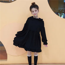 Load image into Gallery viewer, Japanese 2 Piece Lolita Dress Women Kawaii Peter Pan Collar Black Pink Blue Girl Dress sweet Soft Sister Preppy Ruffle mini dres