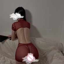 Load image into Gallery viewer, Japanese Anime Cheongsam Cosplay Play Costumes Dr Stone Sexy Lace Lingerie for Women Charming Back Open Design Porno Outfit New