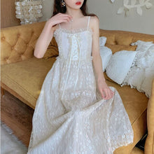 Load image into Gallery viewer, Japanese Kawaii Strap Fairy Dress Women Elegant Sweet Retro Lace Bandage Party Dress Female Gauze Pretty Chic Ball Gown 2021 New