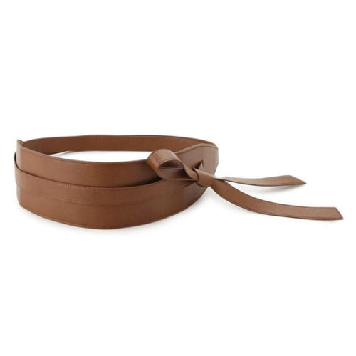 Japanese New Autumn Winter Slim Waist Belt Women Solid Color All Match Elegant Belts for Women Simple Leather Waist Belts Women
