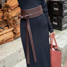 Load image into Gallery viewer, Japanese New Autumn Winter Slim Waist Belt Women Solid Color All Match Elegant Belts for Women Simple Leather Waist Belts Women