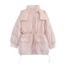 Load image into Gallery viewer, Japanese New Hooded Loose Woman Parkas Simple Solid Color Casual All Match Winter Coat Women Sweet Elegant Warm Jacket Women