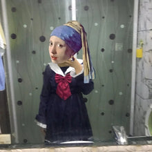 Load image into Gallery viewer, Japanese Preppy Style Dress for Woman Sweet Sailor Collar Lolita Dresses Spring Summer Sweet Bow Vestidos Teen Girls 2022 New