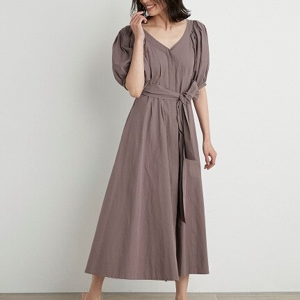 Japanese Sexy Elegant V Neck Woman Dress Design Back Lace-up Slim Waist A Line Vestidos 2022 Summer New Sundress Party Maxi Robe