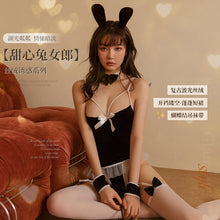 Load image into Gallery viewer, Japanese Sexy Lingerie Bunny Girl Sleepwear Suit Women Cosplay Costumes Jumpsuit Velvet Underwear Set Nightdress Cat Bodysuits