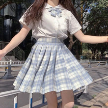 Load image into Gallery viewer, Japanese Women Jk Skirts High Waist Students School Uniform Pleated A-Line Mini Plaid Harajuku Preppy Skirts