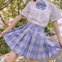 Load image into Gallery viewer, Japanese Women Jk Skirts High Waist Students School Uniform Pleated A-Line Mini Plaid Harajuku Preppy Skirts