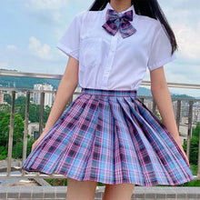 Load image into Gallery viewer, Japanese Women Jk Skirts High Waist Students School Uniform Pleated A-Line Mini Plaid Harajuku Preppy Skirts