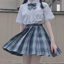 Load image into Gallery viewer, Japanese Women Jk Skirts High Waist Students School Uniform Pleated A-Line Mini Plaid Harajuku Preppy Skirts
