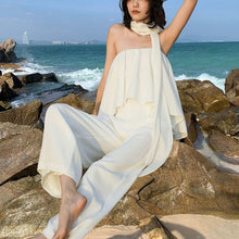 Load image into Gallery viewer, Jumpsuits Women Sleeveless High Splice Elegant Bodycon ong Rompers Elegant Strapless Summer Wide Leg Club Party Outfits