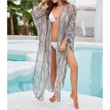 Load image into Gallery viewer, Kaftan Beach Cover Ups Kimono Cardigan For Summer Women Beachwear 2021 Crochet Swimsuit Coverup Dress Bathing Suit Cover Up