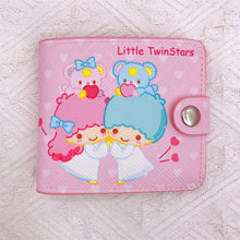 Load image into Gallery viewer, Kawaii Hello Kitty Cinnamoroll My Melody Kuromi Sanrios New Pu Casual Money Bag Coin Purse Card Holder Wallet With Buttons