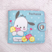 Load image into Gallery viewer, Kawaii Hello Kitty Cinnamoroll My Melody Kuromi Sanrios New Pu Casual Money Bag Coin Purse Card Holder Wallet With Buttons