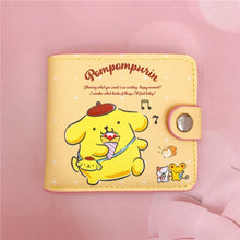 Load image into Gallery viewer, Kawaii Hello Kitty Cinnamoroll My Melody Kuromi Sanrios New Pu Casual Money Bag Coin Purse Card Holder Wallet With Buttons