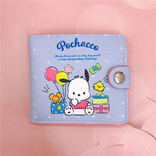 Load image into Gallery viewer, Kawaii Hello Kitty Cinnamoroll My Melody Kuromi Sanrios New Pu Casual Money Bag Coin Purse Card Holder Wallet With Buttons