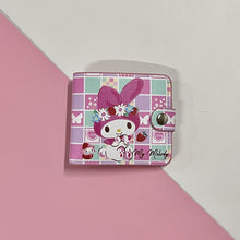 Load image into Gallery viewer, Kawaii Hello Kitty Cinnamoroll My Melody Kuromi Sanrios New Pu Casual Money Bag Coin Purse Card Holder Wallet With Buttons