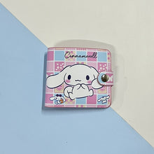 Load image into Gallery viewer, Kawaii Hello Kitty Cinnamoroll My Melody Kuromi Sanrios New Pu Casual Money Bag Coin Purse Card Holder Wallet With Buttons