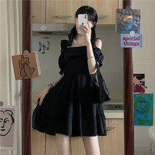 Load image into Gallery viewer, Kawaii Party Mini Dress Ladies 2021 Summer Sweet Cute Sexy Clothes for Women Ruffle Off Shoulder Elegant Korean Style Sundresses