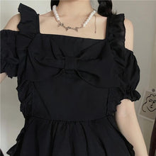 Load image into Gallery viewer, Kawaii Party Mini Dress Ladies 2021 Summer Sweet Cute Sexy Clothes for Women Ruffle Off Shoulder Elegant Korean Style Sundresses