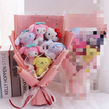 Load image into Gallery viewer, Kawali Kuromi My Melody Cinnamoroll Sanrio Plush Bouquet Soft Stuffed Dolls Valentine&#39;s Day Christmas Graduation Birthday Gifts