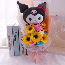 Load image into Gallery viewer, Kawali Kuromi My Melody Cinnamoroll Sanrio Plush Bouquet Soft Stuffed Dolls Valentine&#39;s Day Christmas Graduation Birthday Gifts