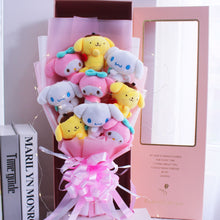 Load image into Gallery viewer, Kawali Kuromi My Melody Cinnamoroll Sanrio Plush Bouquet Soft Stuffed Dolls Valentine&#39;s Day Christmas Graduation Birthday Gifts