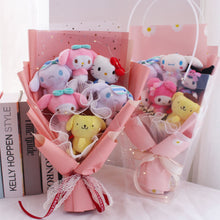 Load image into Gallery viewer, Kawali Kuromi My Melody Cinnamoroll Sanrio Plush Bouquet Soft Stuffed Dolls Valentine&#39;s Day Christmas Graduation Birthday Gifts