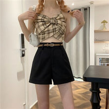 Load image into Gallery viewer, Khaki Workwear Sexy High Waist Black Shorts Women Loose Mini Short Feminino Harajuku Plus Size Korean Fashion Womens Clothing