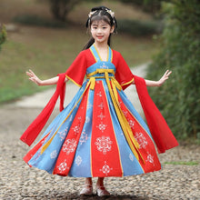 Load image into Gallery viewer, Kids Dresses Girls Hanfu Ancient Chinese Style Traditional Princess Dress Hanfu Cosplay Costume Girl Tang Suit Hanfus vestido