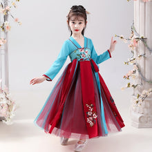 Load image into Gallery viewer, Kids Dresses Girls Hanfu Ancient Chinese Style Traditional Princess Dress Hanfu Cosplay Costume Girl Tang Suit Hanfus vestido